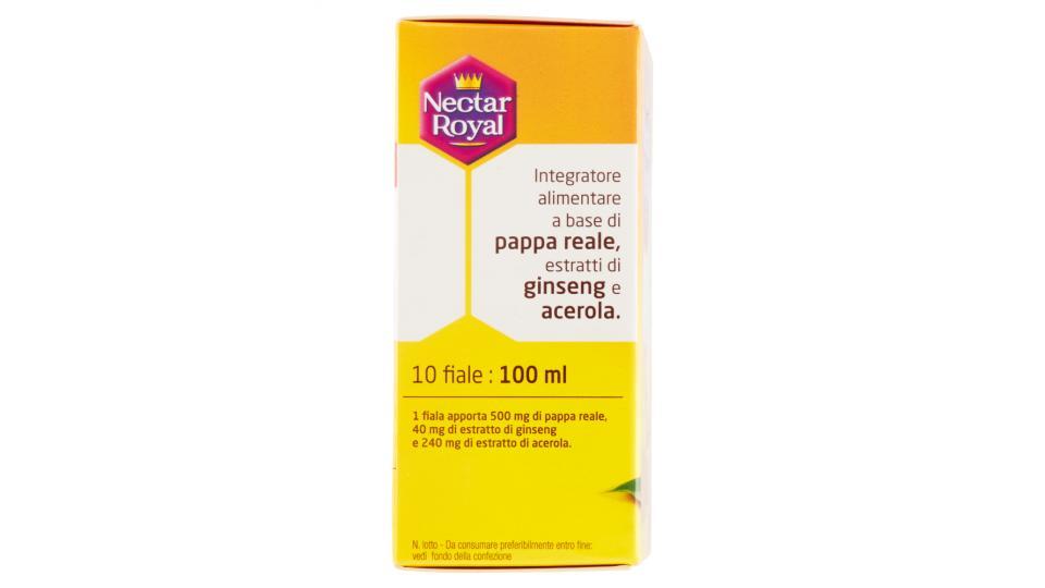 Nectar Royal Pappa reale + ginseng + acerola Rivitalizzante 10 fiale