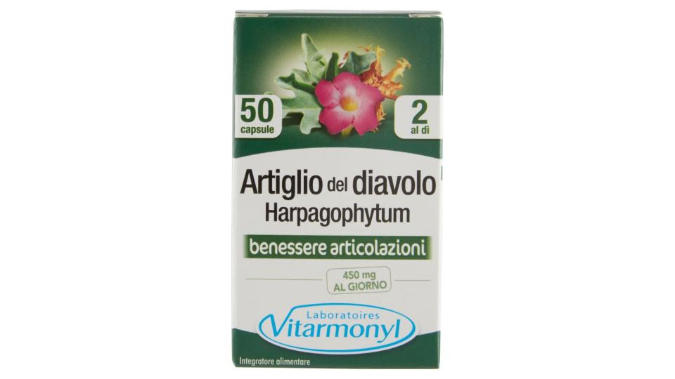 Laboratoires Vitarmonyl Artiglio del diavolo Harpagophytum 50 capsule: