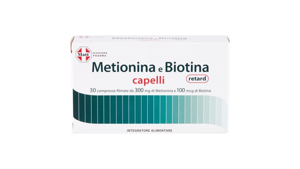 Matt Divisione Pharma Metionina e Biotina capelli retard 30 compresse