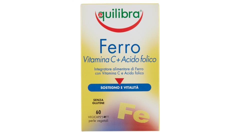 Equilibra Ferro Vitamina C + Acido folico 60 vegicaps® perle vegetali