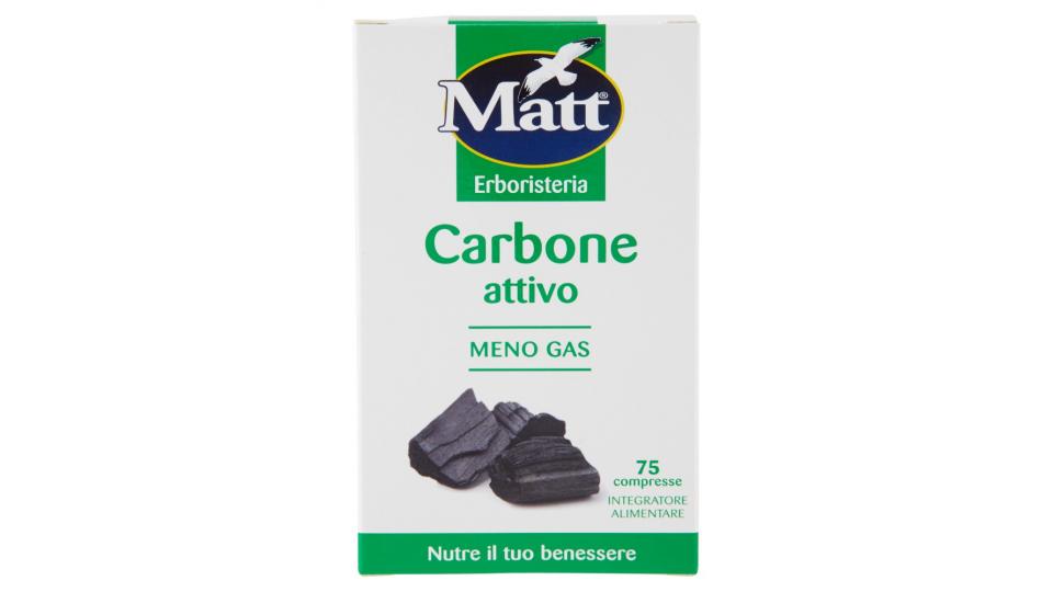 Matt&diet Erboristeria Carbone attivo vegetale 75 compresse