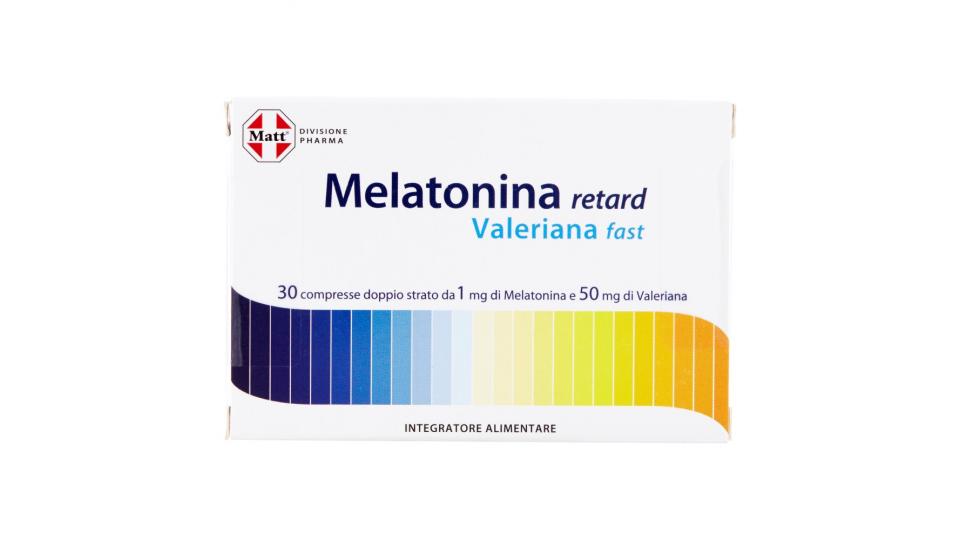 Matt Divisione Pharma Melatonina retard Valeriana fast 30 compresse