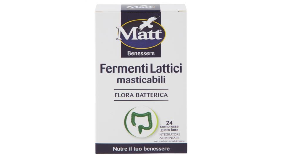 Matt&diet Benessere Fermenti lattici masticabili 24 compresse