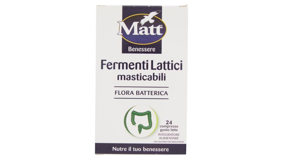 Matt&diet Benessere Fermenti lattici masticabili 24 compresse