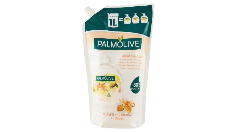 Palmolive Naturals Latte e Mandorla Detergente Liquido per le Mani Ricarica