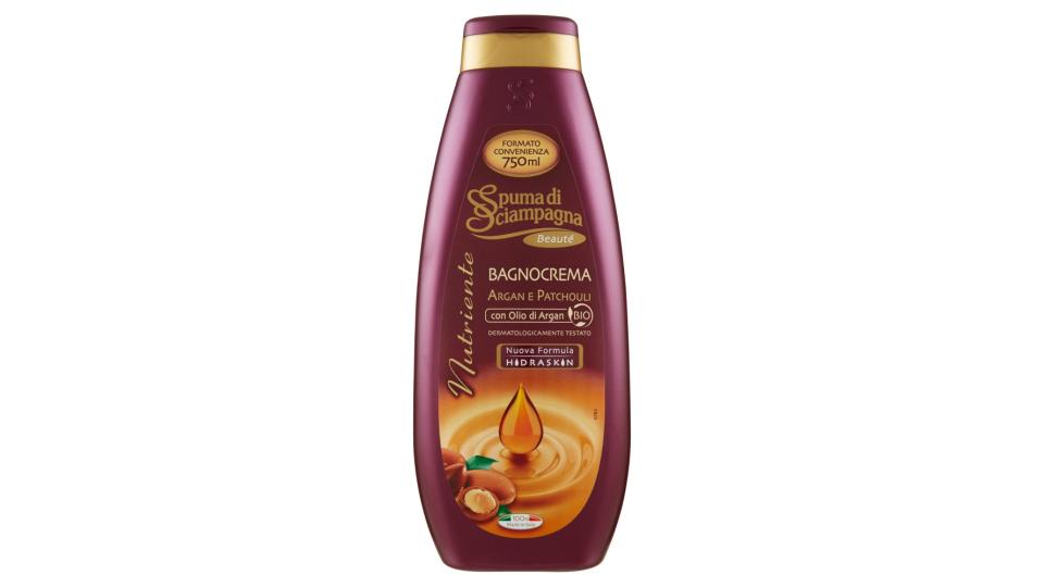 Spuma di Sciampagna Nutriente Bagnocrema Argan e Patchouli