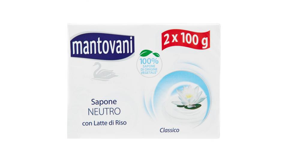 Mantovani Sapone Neutro Classico con Latte di Riso