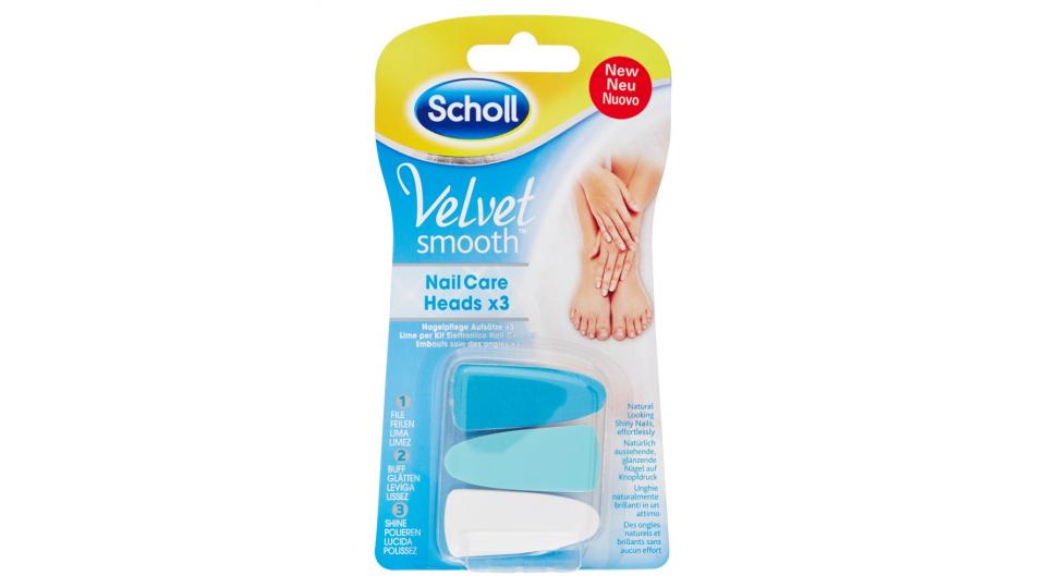 Scholl Velvet smooth Lime per Kit Elettronico Nail Care x3