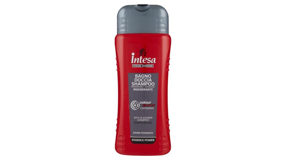 Intesa Pour Homme Bagno doccia shampoo rigenerante essence power