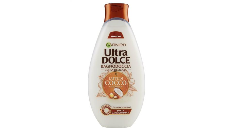 Garnier Ultra Dolce Bagnodoccia Latte di Cocco e Macadamia - Bagnoschiuma idratante