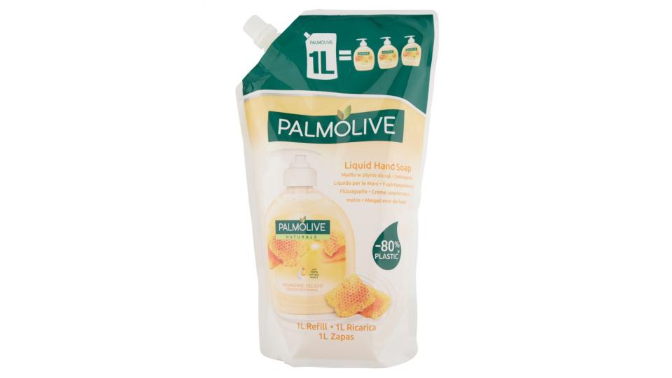 Palmolive Naturals Latte e Miele Detergente Liquido per le Mani Ricarica