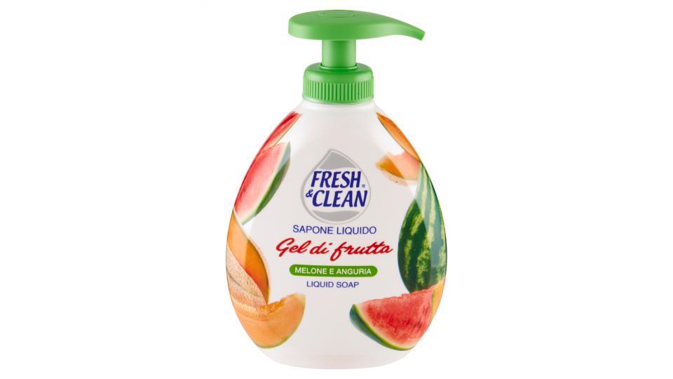 Fresh & Clean Sapone Liquido Gel di frutta Melone e Anguria