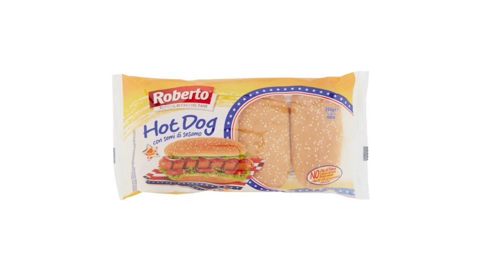 Roberto Hot Dog con semi di sesamo 4 Panini