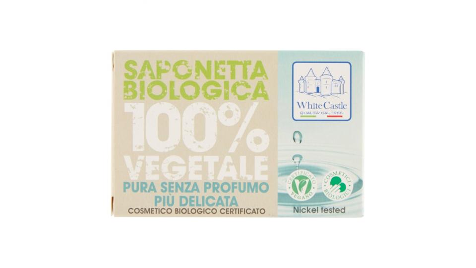 White Castle Saponetta Biologica 100% Vegetale Pura Senza Profumo Più Delicata