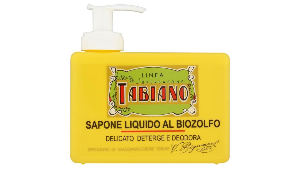 Pilogen Carezza Linea Supersapone Tabiano Sapone liquido al biozolfo