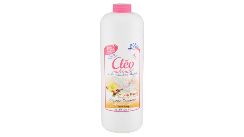 Cléo Multimilk Sapone Cremoso Vaniglia e Fiori di Nocciolo