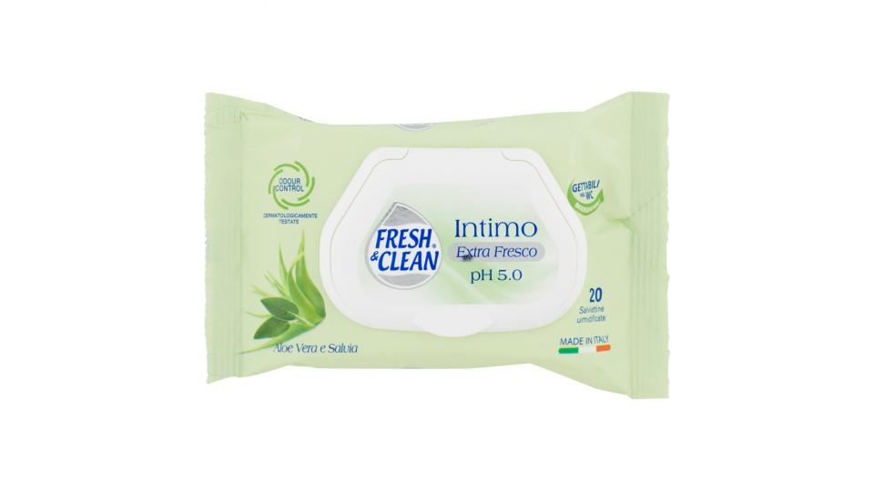Fresh & Clean Igiene intima Azione rinfrescante con Antibatterico Salviettine umidificate