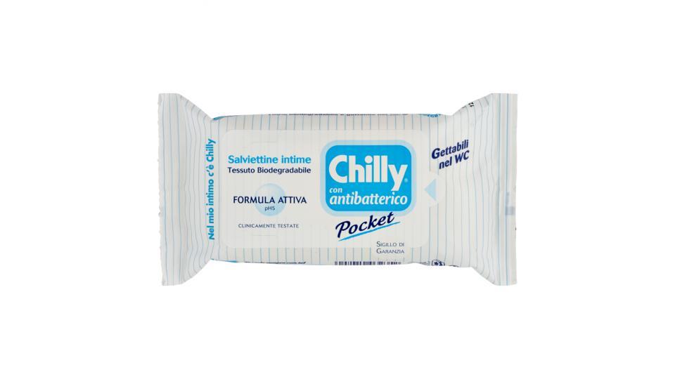 Chilly Con antibatterico Pocket salviettine intime