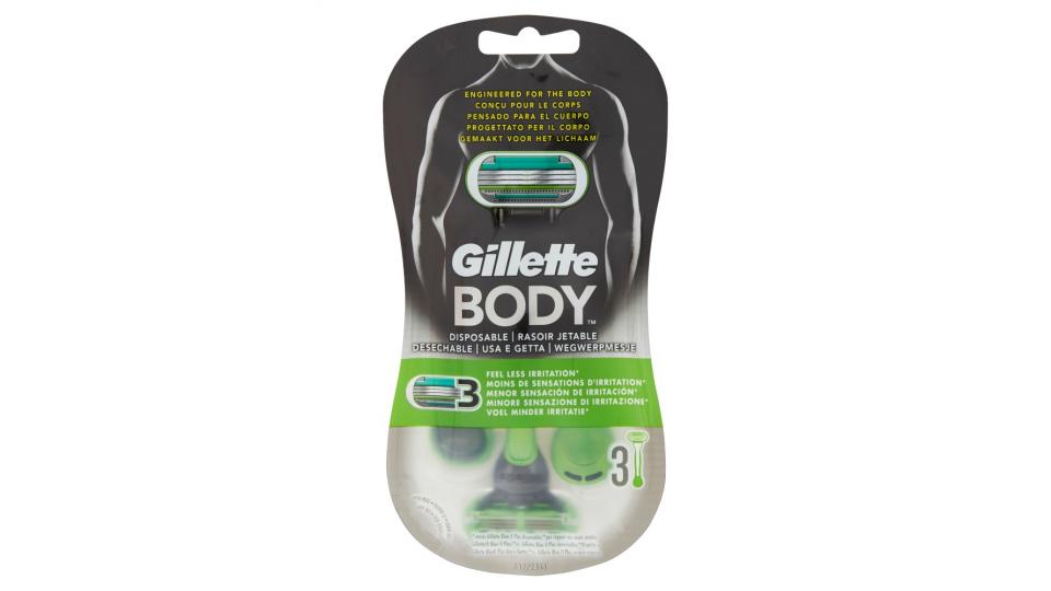 Gillette Body Rasoi Usa & Getta Per il Corpo