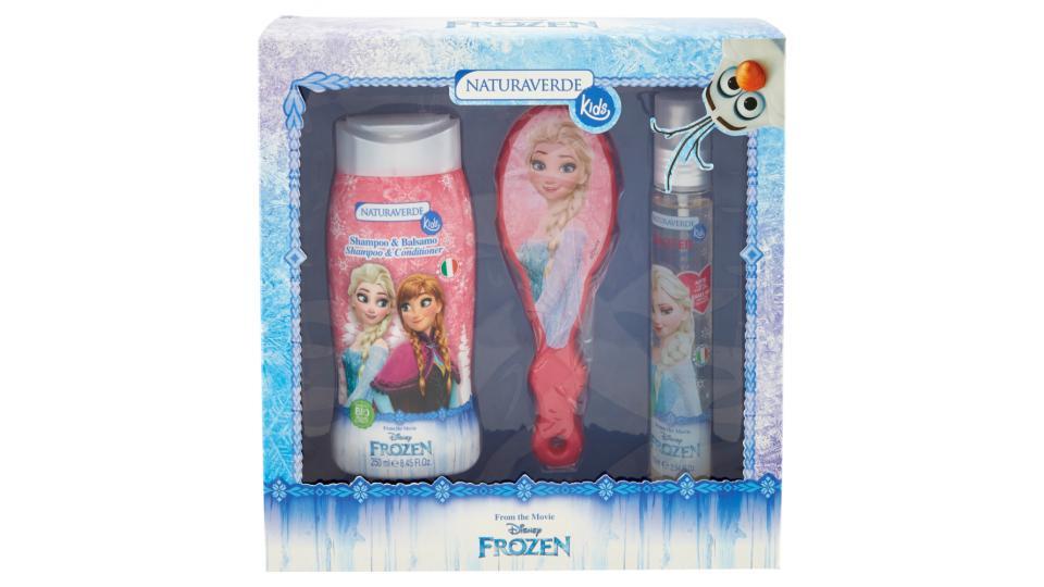 Naturaverde Kids Gift Set Disney Frozen Shampoo&Balsamo 250ml +Spray Capelli Glitter