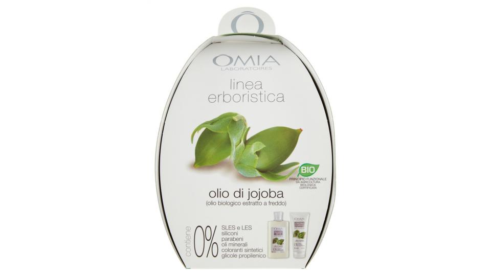Omia Laboratoires linea erboristica olio di jojoba Bagno Seta 400 ml + Crema Corpo