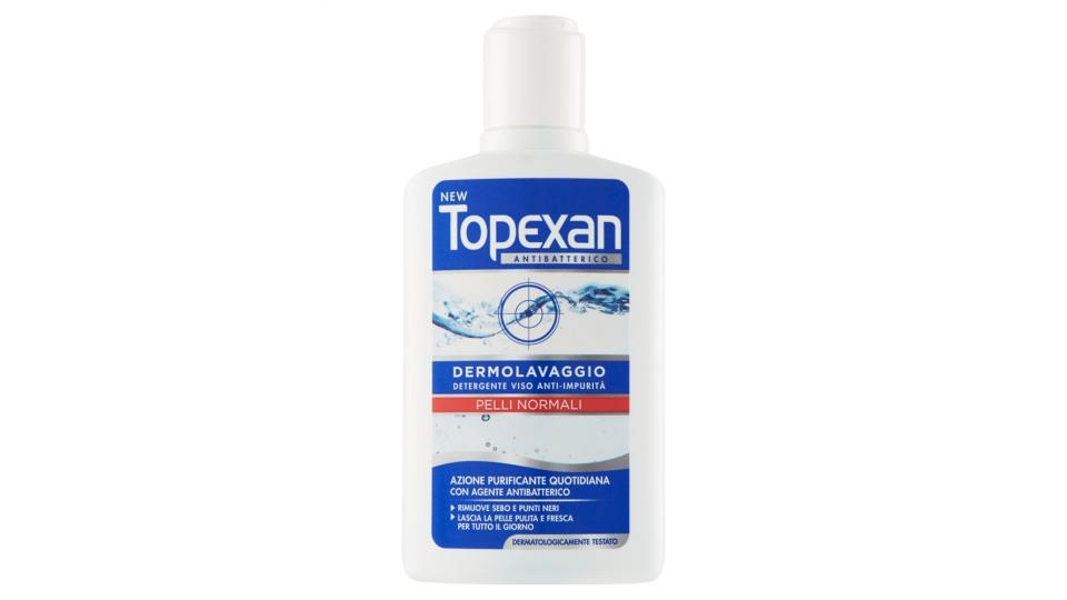 New Topexan Antibatterico Dermolavaggio Detergente Viso anti-Impurità Pelli Normali
