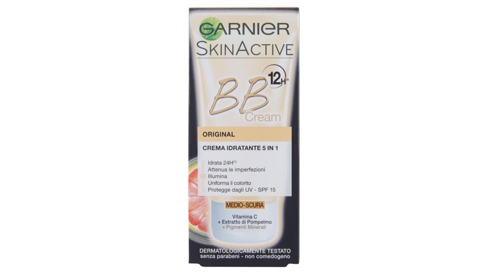 Garnier BB Cream original perfezionatore di pelle 5 in 1 medio-scura