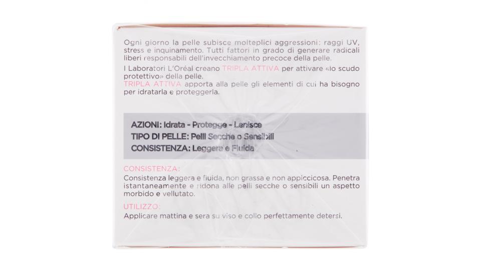 L'Oréal Paris Tripla Attiva Pelli Secche o Sensibili Crema idratante protettiva