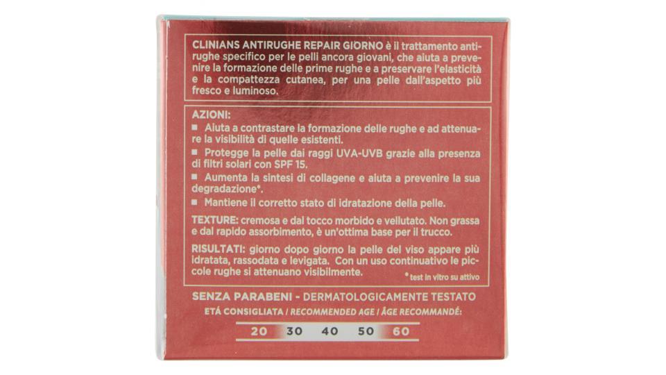 Clinians Antirughe Trattamento Rassodante Giorno con Estratto di Melograno