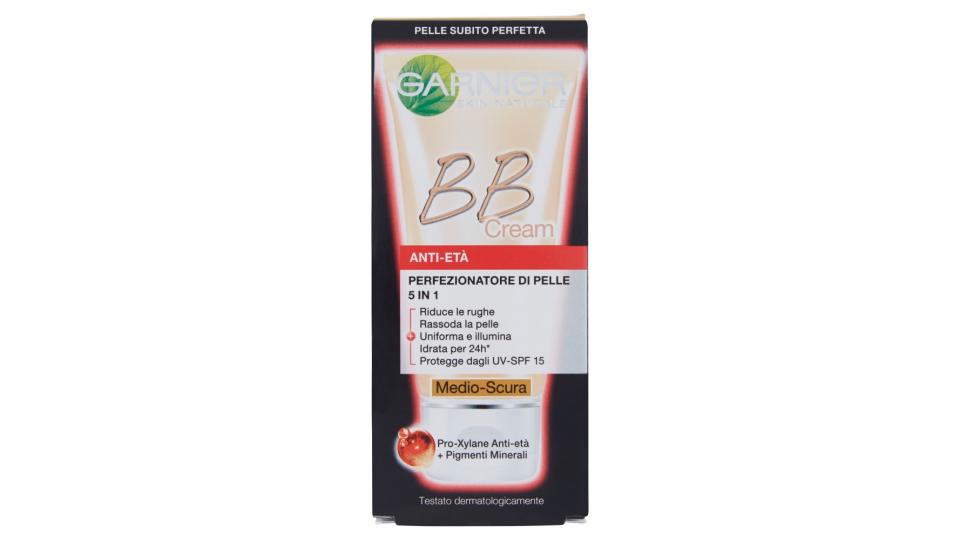 Garnier BB Cream anti-età perfezionatore di pelle 5 in 1 medio-scura
