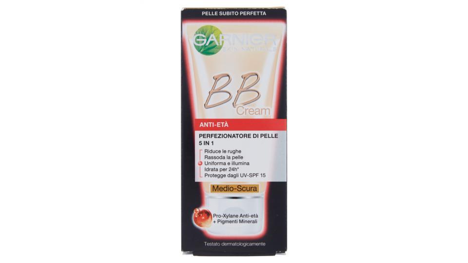 Garnier BB Cream anti-età perfezionatore di pelle 5 in 1 medio-scura