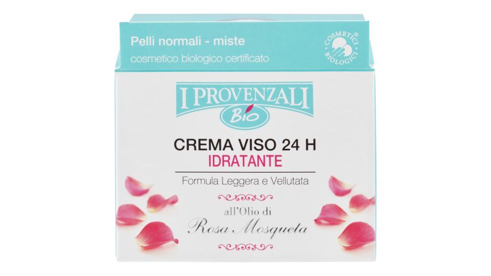 I Provenzali Bio Crema Viso 24h Idratante all'Olio di Rosa Mosqueta Pelli normali-miste