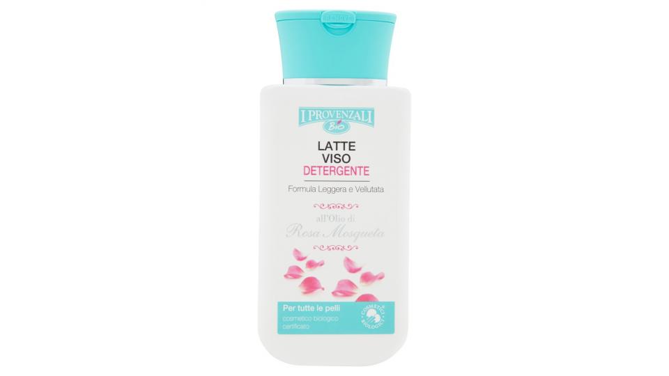 I Provenzali Bio Latte Viso Detergente all'Olio di Rosa Mosqueta per tutte le pelli