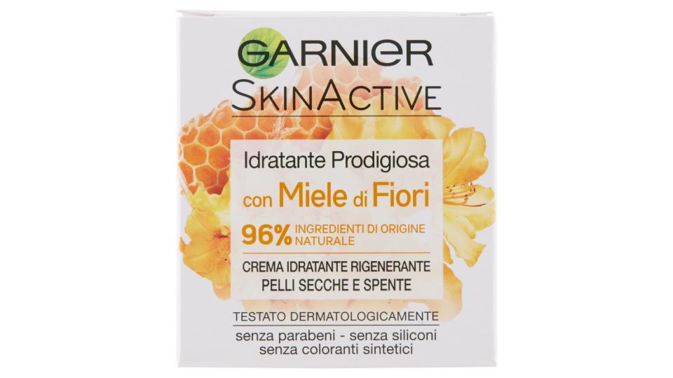 Garnier Idratante Prodigiosa con Miele di Fiori - Crema viso idratante pelli secche e spente