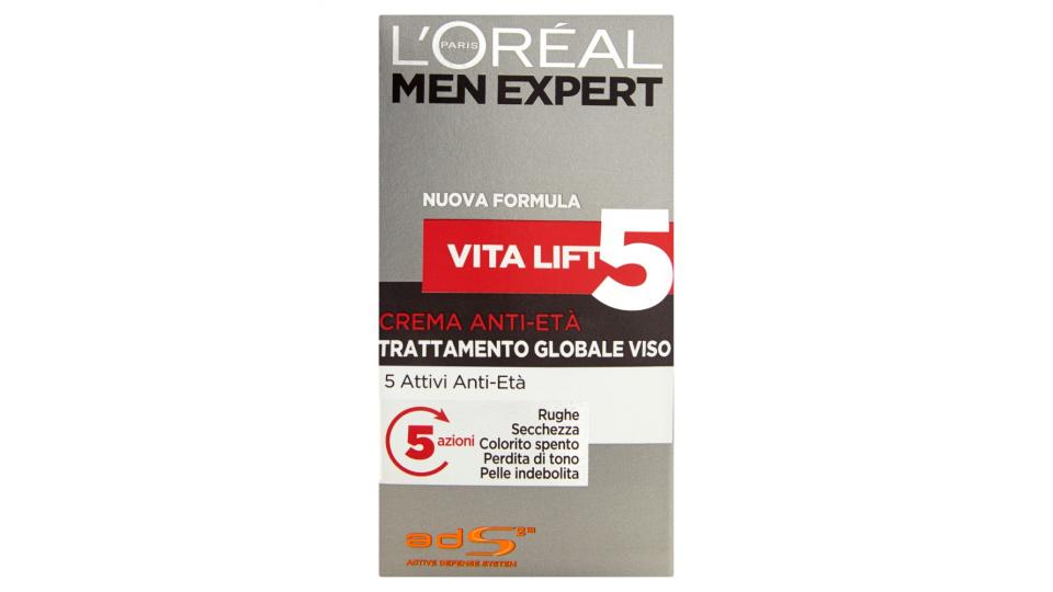 L'Oréal Paris Men expert Vita lift5 crema anti-età trattamento globale viso