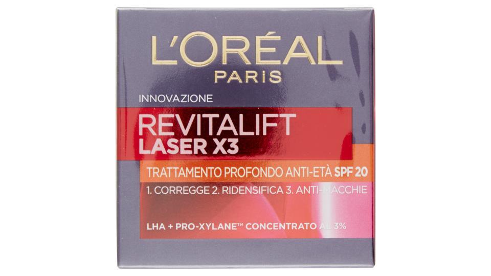 L'Oréal Paris Revitalift Laser X3 - Crema viso anti-età SPF 20