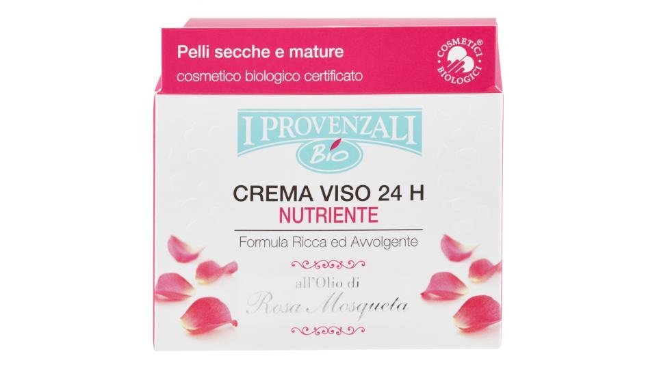 I Provenzali Bio Crema Viso 24h Nutriente all'Olio di Rosa Mosqueta Pelli secche e mature