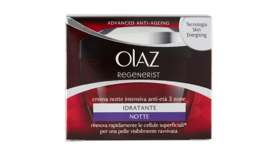 Olaz Regenerist Crema Intensiva Notte Anti-Età 3 Zone