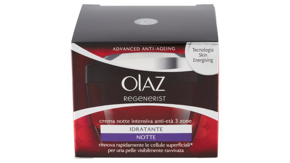 Olaz Regenerist Crema Intensiva Notte Anti-Età 3 Zone