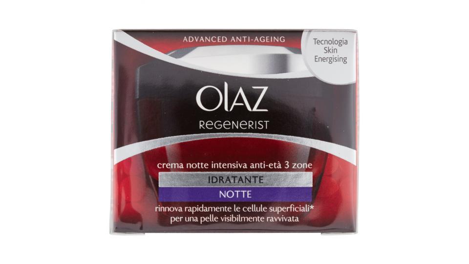 Olaz Regenerist Crema Intensiva Notte Anti-Età 3 Zone