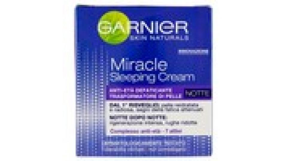 Garnier Skin Naturals Miracle Sleeping Cream Anti-età defaticante notte