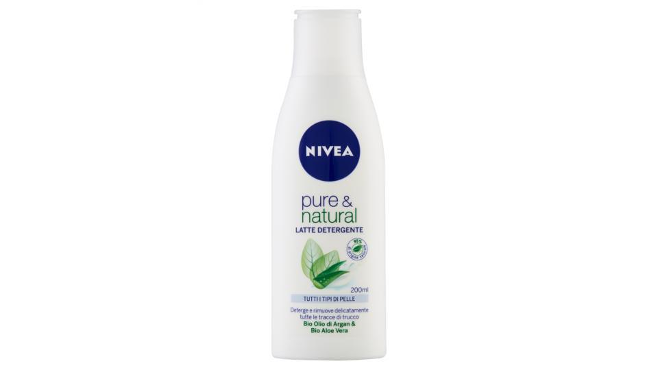 Nivea Pure & Natural Latte detergente tutti i tipi di pelle