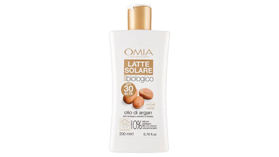 Omia Laboratoires eco biologico Latte Solare olio di argan SPF 30 Alta