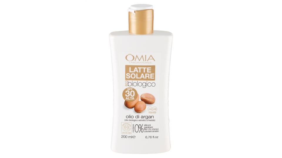 Omia Laboratoires eco biologico Latte Solare olio di argan SPF 30 Alta