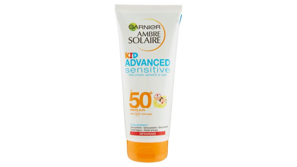 Garnier Ambre Solaire Advanced Sensitive bambini - Latte protettivo IP 50+