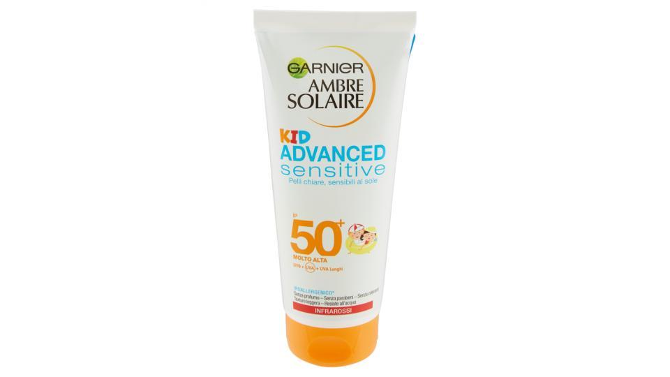 Garnier Ambre Solaire Advanced Sensitive bambini - Latte protettivo IP 50+