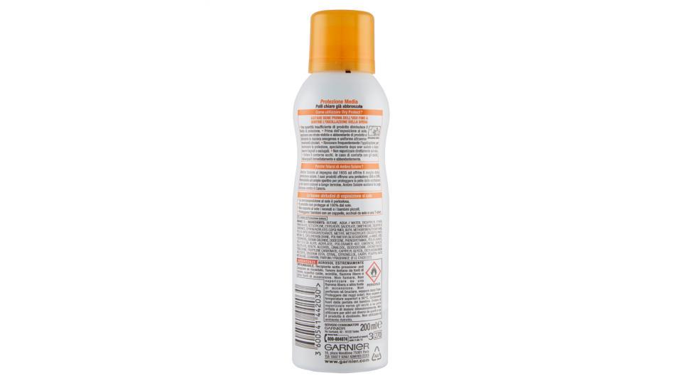Garnier Ambre Solaire Dry Protect - Spray effetto pelle asciutta IP 20