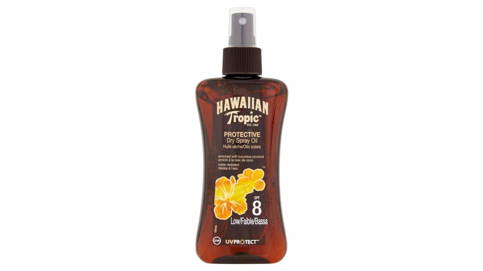 Hawaiian Tropic Protective dry spray oil SPF 8 bassa