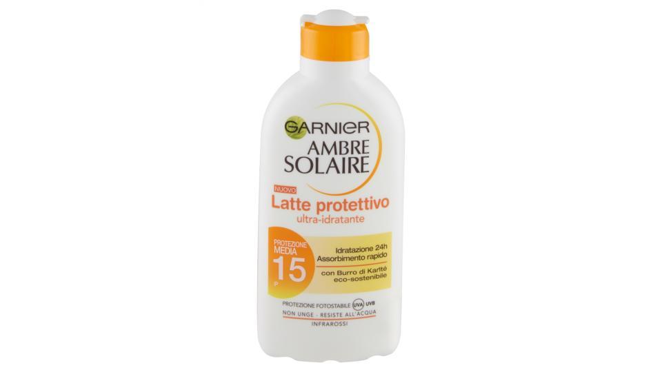 Garnier Ambre Solaire - Latte protettivo ultra-idratante IP 15