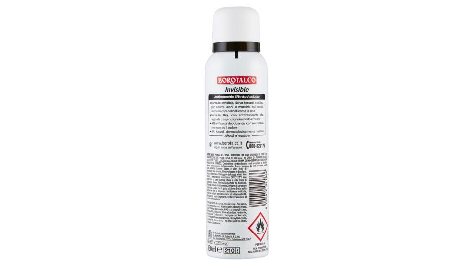 Borotalco Invisible Deo Spray 0% Alcool